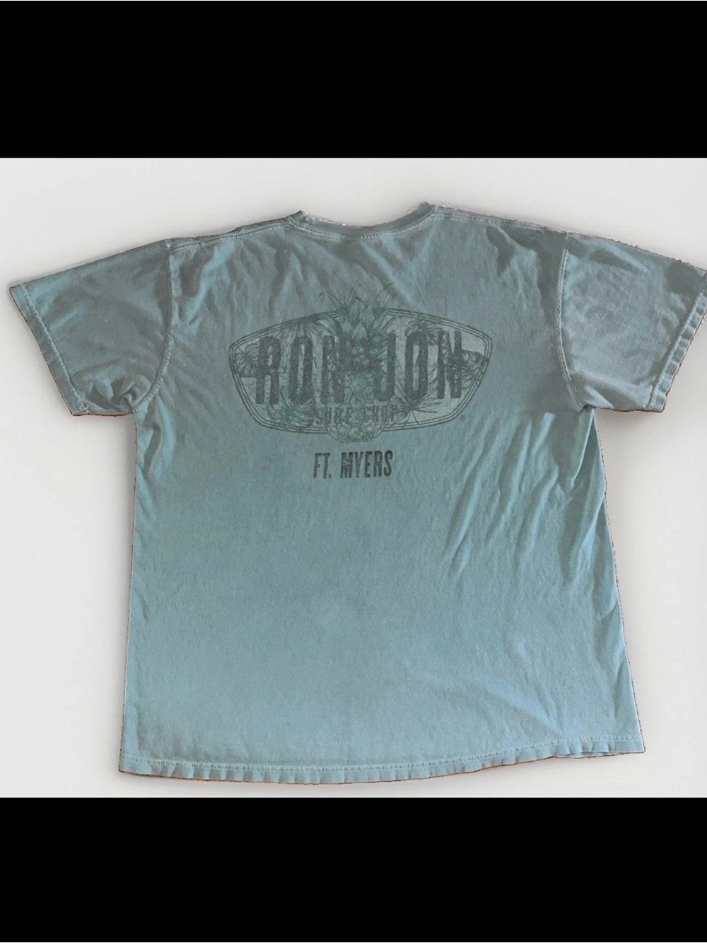 Ron Jon Surf Shop T Shirt Mens XL Ft. Myers Florida Green/Olive Comfort Colors